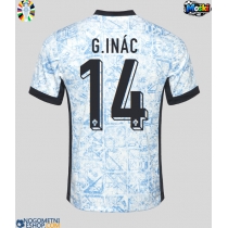 Moški Nogometni dresi Portugalska Goncalo Inacio #14 Gostujoči EP 2024 Kratek Rokav